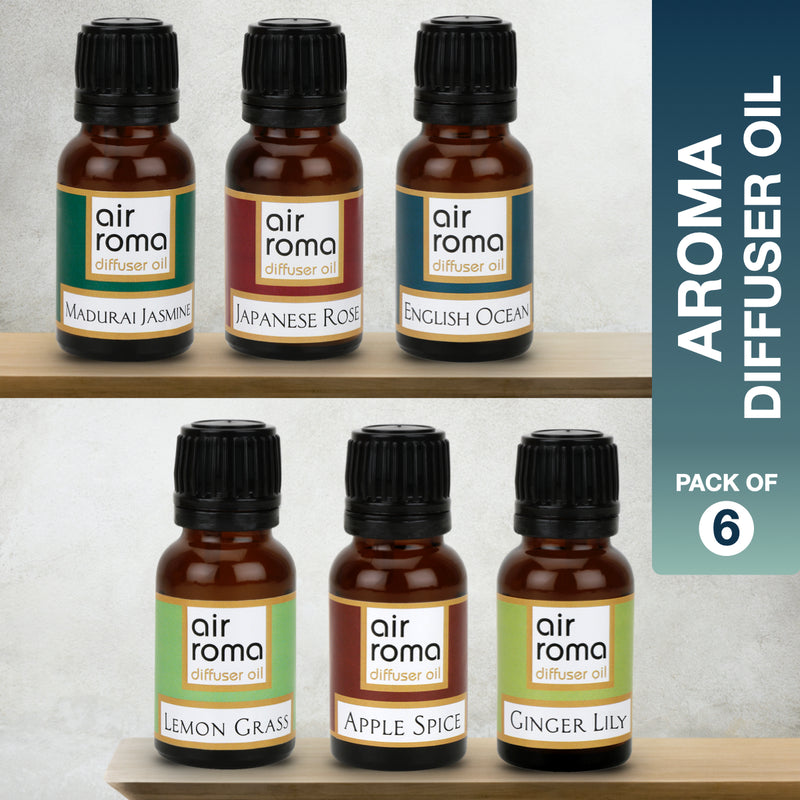 Pack of 06 Diffuser Oil (15ml each)